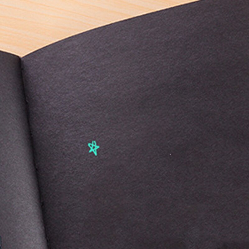 Black Card Notebook Diary DIY Blank Black Paper Sketch Book 96