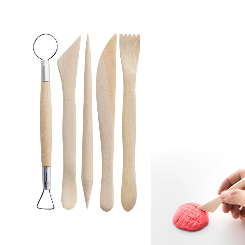 24pcs/set Polymer Clay Tools Clay Sculpting Kit Sculpt Smoothing Wax Carving Pottery Ceramic Shapers Modeling Carved DIY Tools