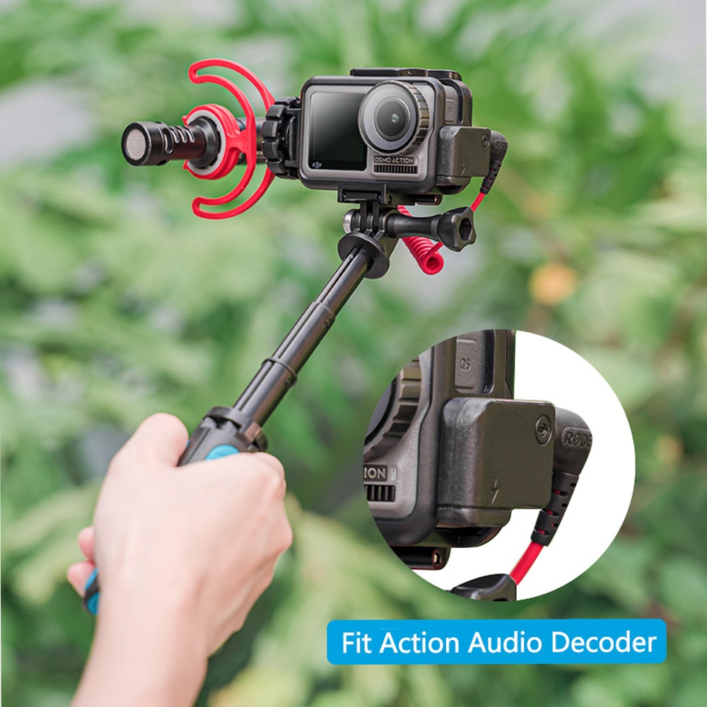 TELESIN Verticale Horizontale Frame Case met Koud Schoen Snelsluiting Behuizing Bracket Mount voor DJI Osmo Action Accessoires