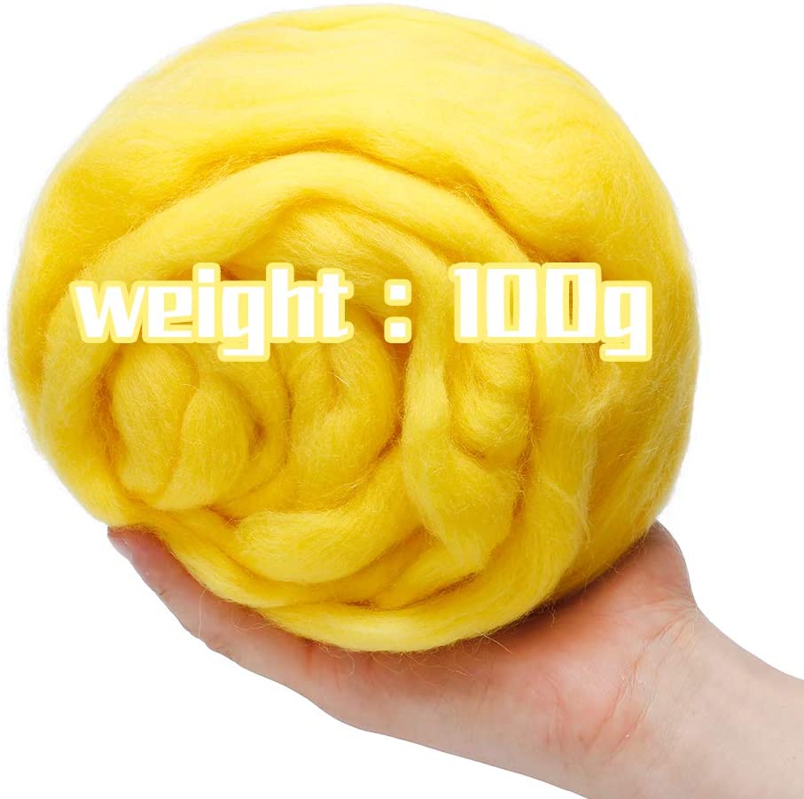 Lmdz ull toving rekvisita, ull, tykt garn, spinning ull roving for nåle toving våt toving gjør det selv håndspinning