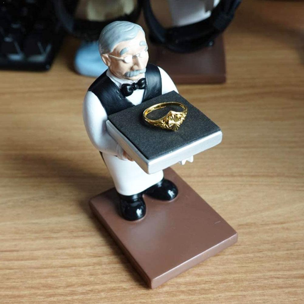 Huishoudster Butler Horloge Opbergdoos Case Glas Cover Sieraden Sieraden Rek Doos Horloge Display Stand Opslag Display Organiseren L4S5