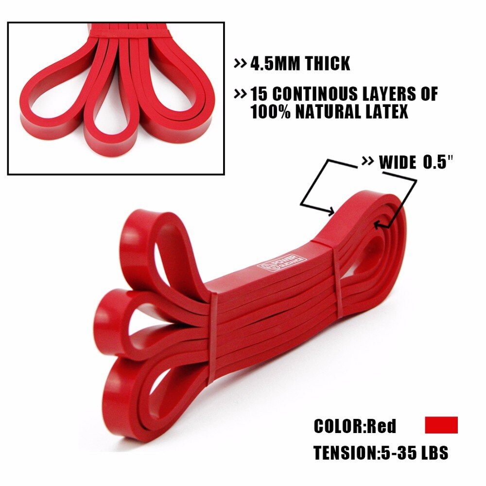 Power Guidance Pull Up Assist Bands Heavy Duty Resistance Band Mobility &amp; Power lifting Bands Perfect for Body Stretching