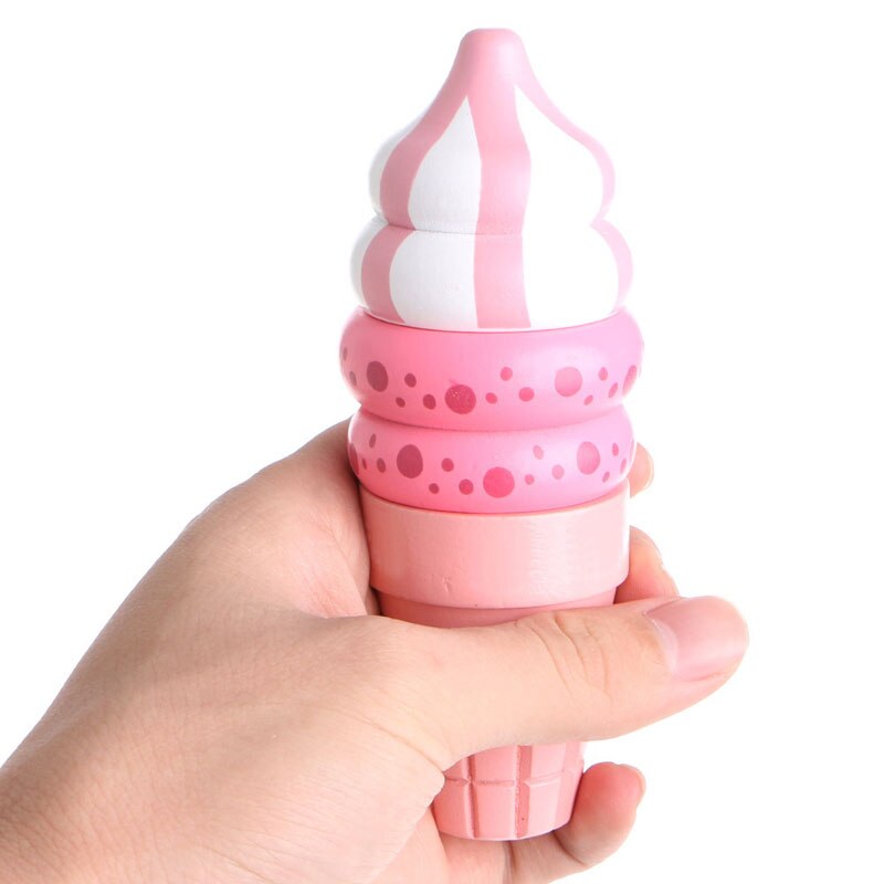 Holz Lebensmittel Magnetische vorgeben Spielen Verbunden Eis freundlicher Kind Geburtstag Spielzeug Spiel