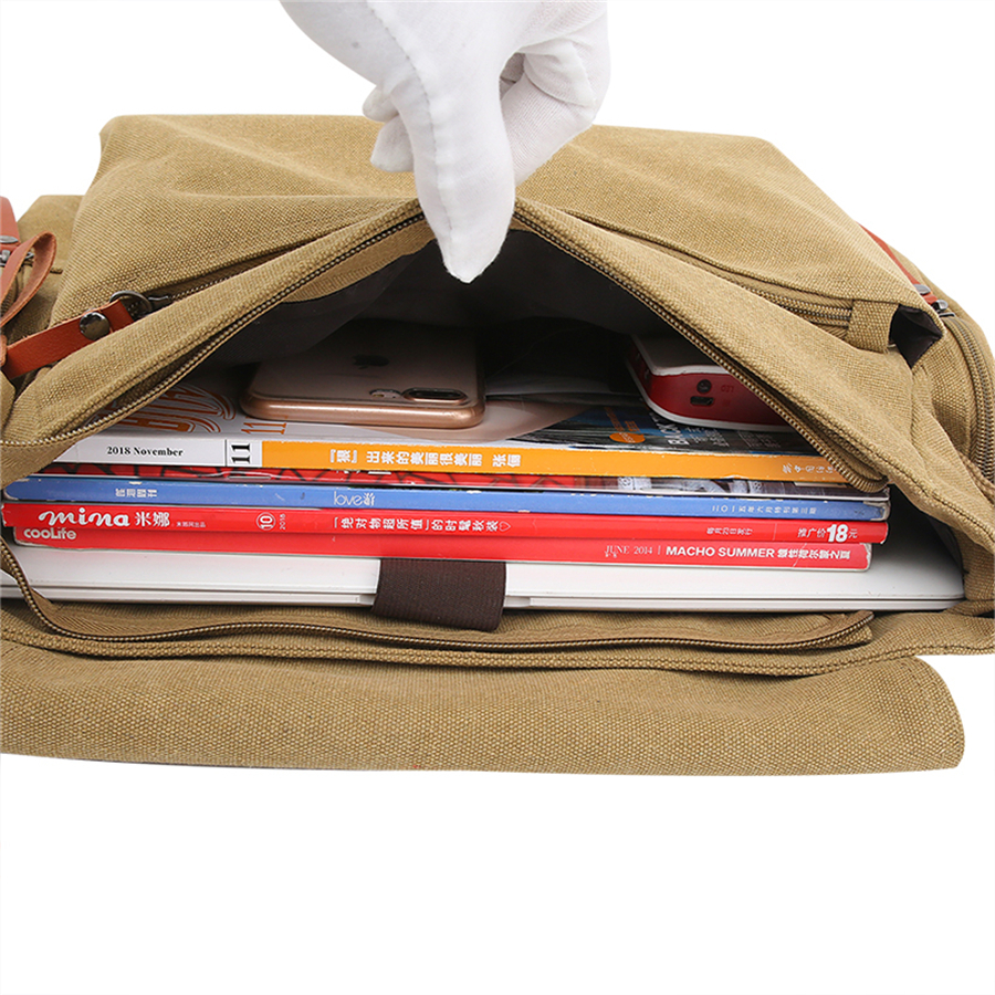 Aktetassen met grote capaciteit Heren reistassen Canvas bedrukte weekendschoudertassen Multifunctionele Messenger Flap Bags