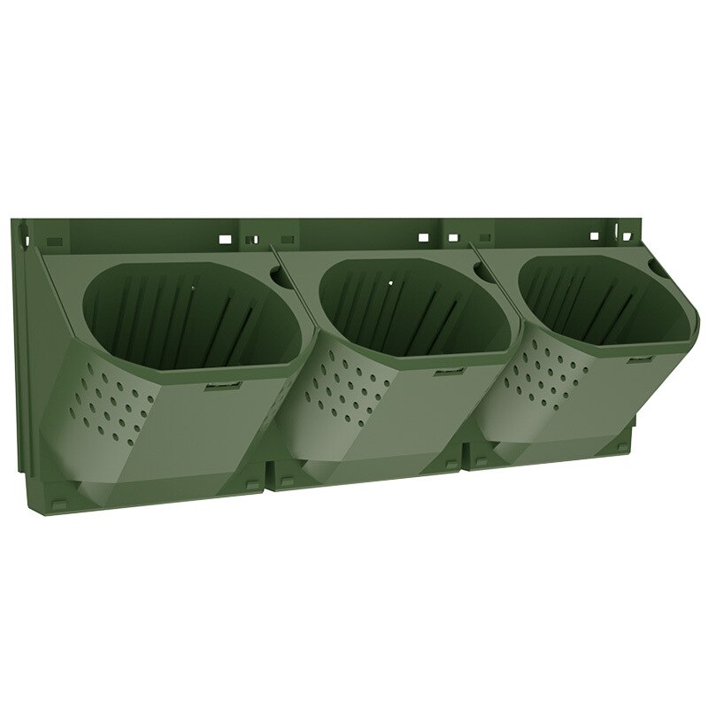 Outdoor Three-dimensional Vertical Greening Plant Pot Wall Flowerpot Container Stacked Wall-mounted Planting Box Flower Trough: Default Title