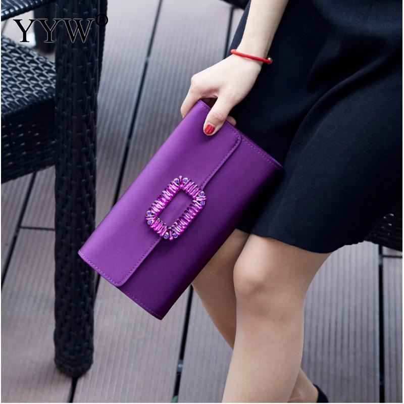 Lila Handtasche Frauen Strass Pochette Femme Kupplung Taschen Für Frauen Klappe Mini Abend Party Taschen Handtasche Kupplungen Mit Kette