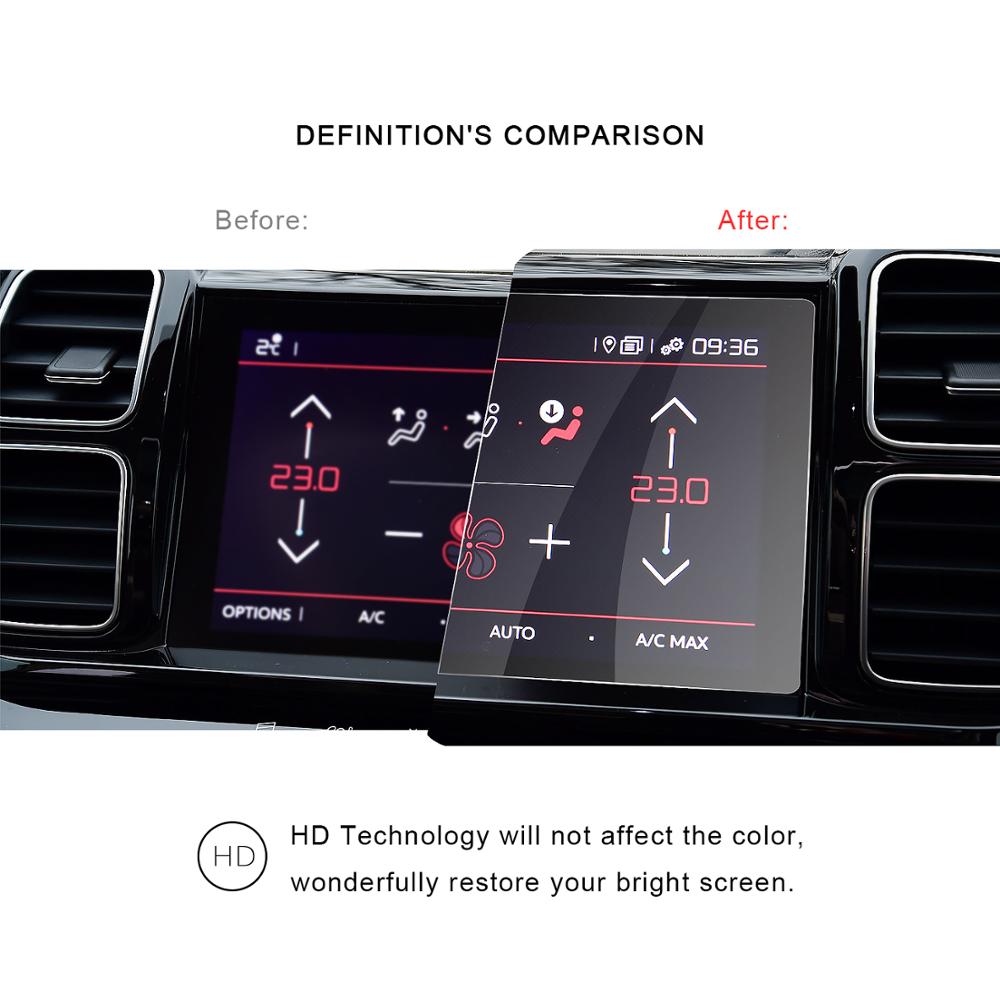 RUIYA car screen protector for Citroen C5 aircross car navigation touch center display,tempered glass protective film