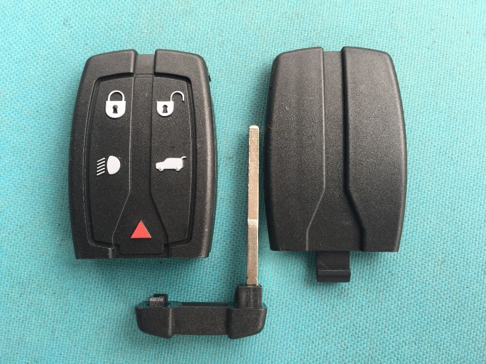 1Pc Replacement Key Blank For LAND ROVER FREELANDER 2 5 Buttons Remote Smart FOB Case Shell Uncut Blade No Logo Auto Parts