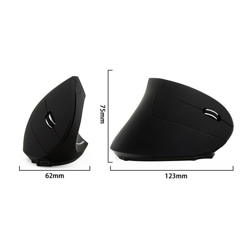 Wireless Mouse Ergonomic Optical 2.4G Colorful Light Wrist Healing Vertical Mice Computer Gaming Mouse Right Hand for PC Laptop