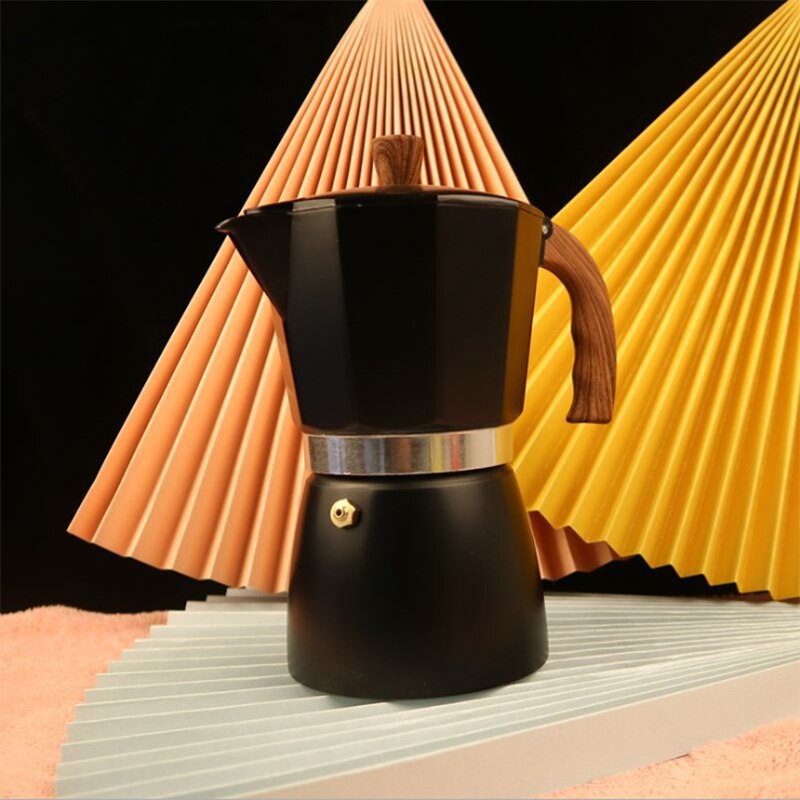 150ml 300ml Moka Coffee Maker Aluminum Mocha Espresso Percolator Pot Coffee Maker Pot Stovetop Coffee Maker Home Kitchen
