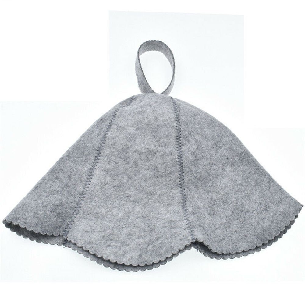Gorro de baño para adulto, de talla libre, con absorción de agua, para Sauna, sombrero de Hotel, accesorios para casa de baño, de protección para la cabeza, de fieltro