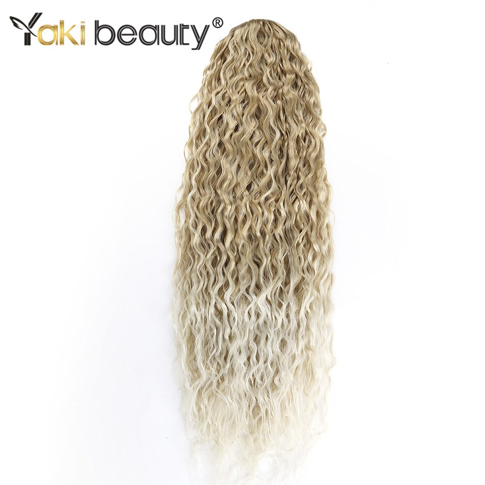 32'' Ponytail Synthetic Hair Extension 140g Tail On An Elastic Band Curly Locks Hair YAKI BEAUTY For Women: T27-613