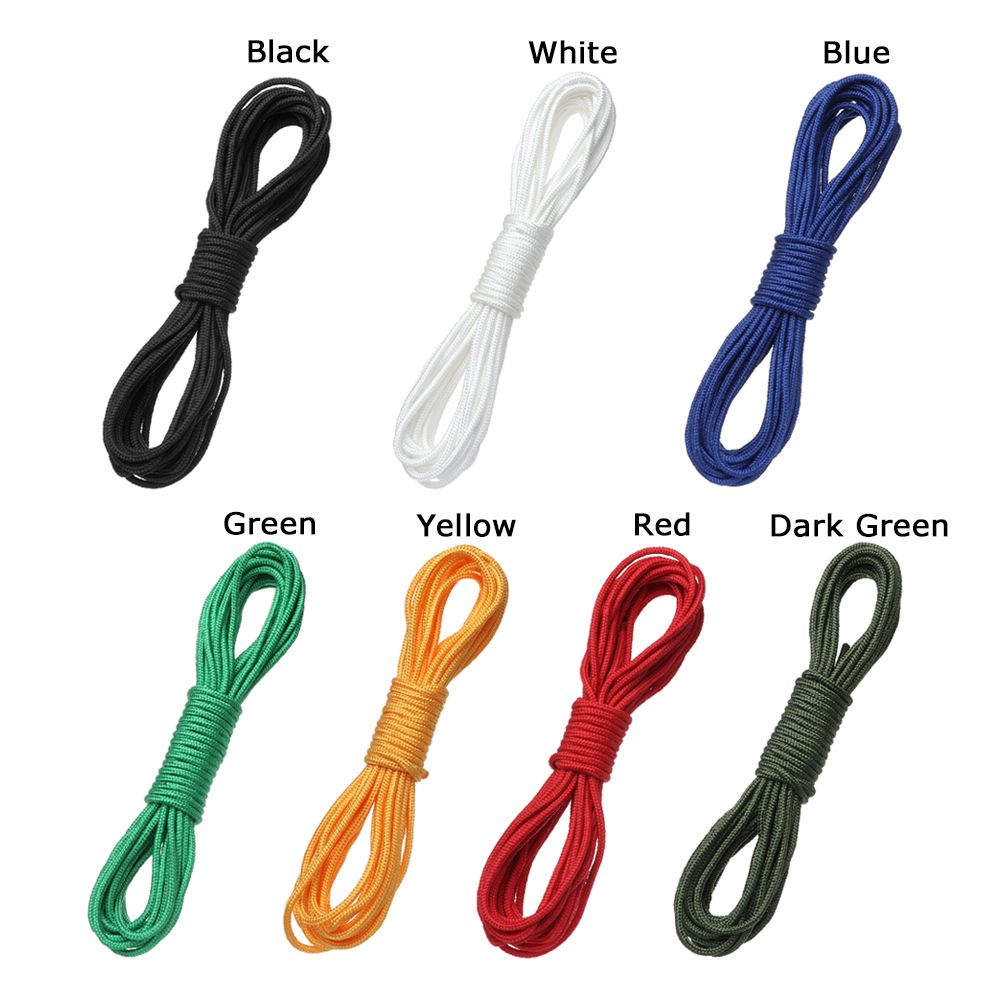 10m Used in The Jungle Clothes Drying Outdoor 4mm Braided Rope Lanyard Umbrella Rope