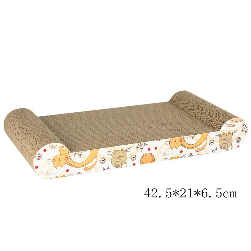 Corrugated Paper Cat Scratcher For Kitten Catnip Cat Scratching Pad Board Mat Scratcher For Cats Pet Toy Game Accessories