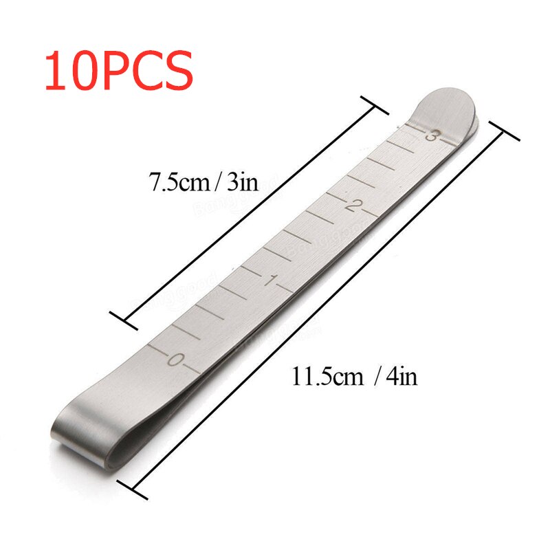 20pcs Metal Sewing Crimping Clip Stainless Steel Hemming Clips Ruler for DIY Sewing & Stitching Pinning Marking: 10pcs