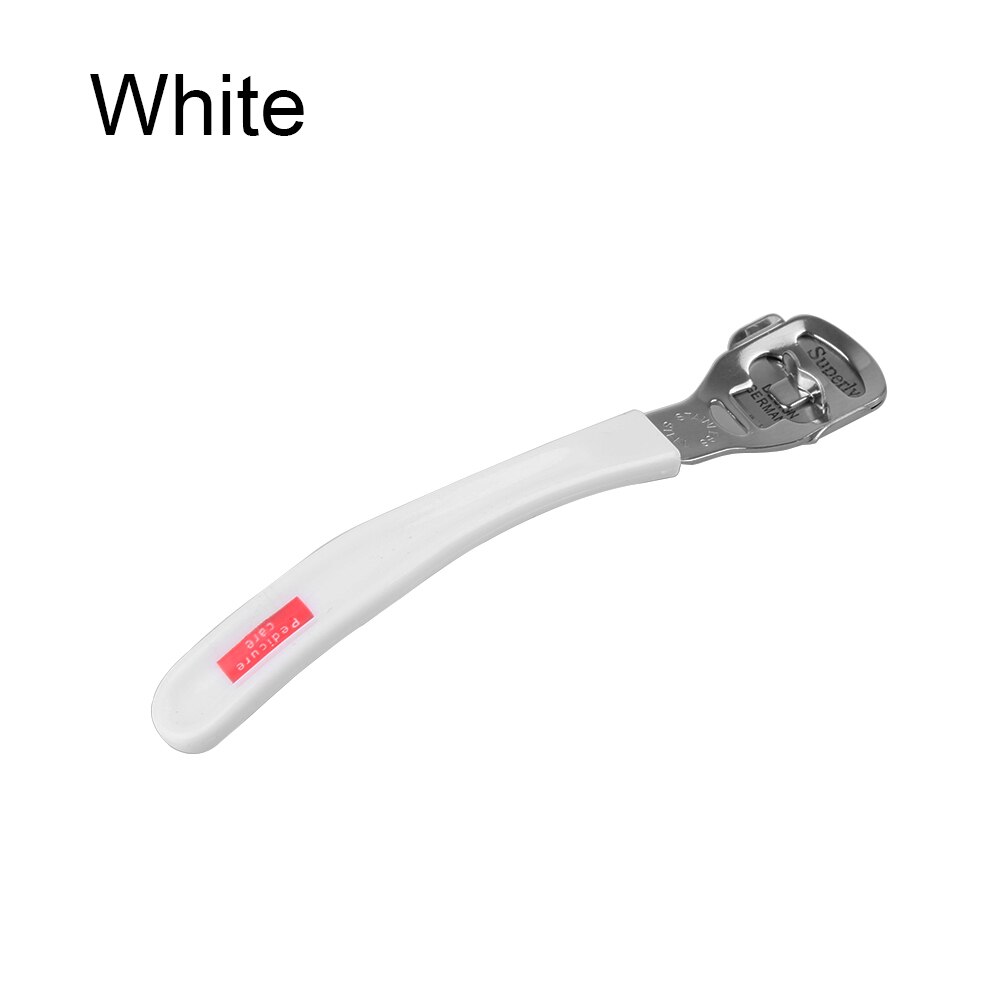 Hard Dead Skin Remover Cutter Shaver Trimmer Pedicure Blade Foot Caring Stainless Steel Pedicure Tools Or 10 Blades: 1 PC white Shaver