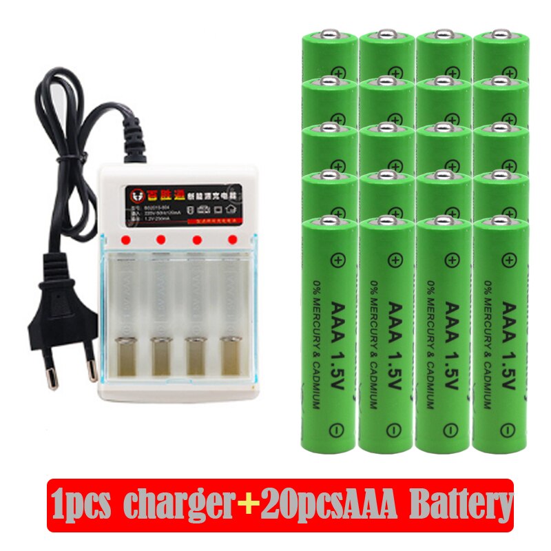 Alkaline 3000mAh 1.5V AAA Alkaline Battery AAA rechargeable battery for Remote Control Toy Batery Smoke alarm with+ charger