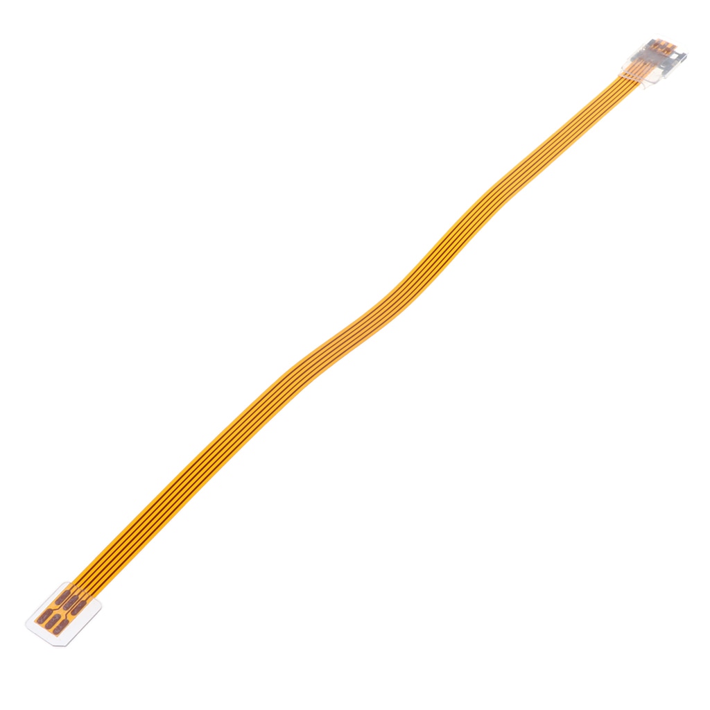 4C220Y adaptador de tarjeta SIM, convertidor, teléfono, tarjeta SIM, cable de extensión, 30 cm, dorado