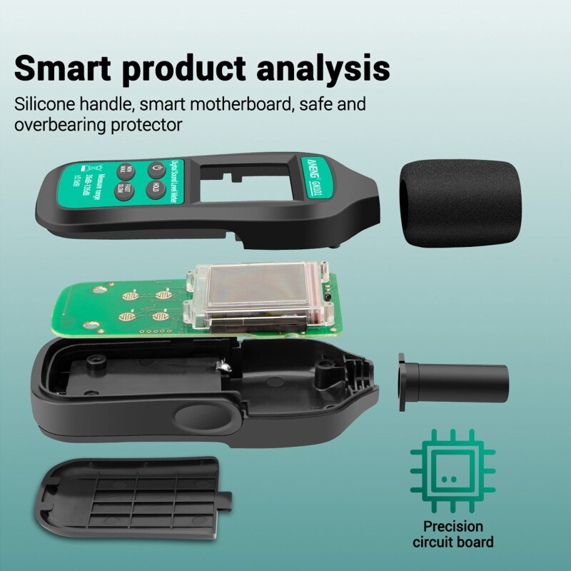Gn101 måling af digital støjmåler 35-135 db intelligent lydniveaumåler decibel monitor logger diagnoseværktøj
