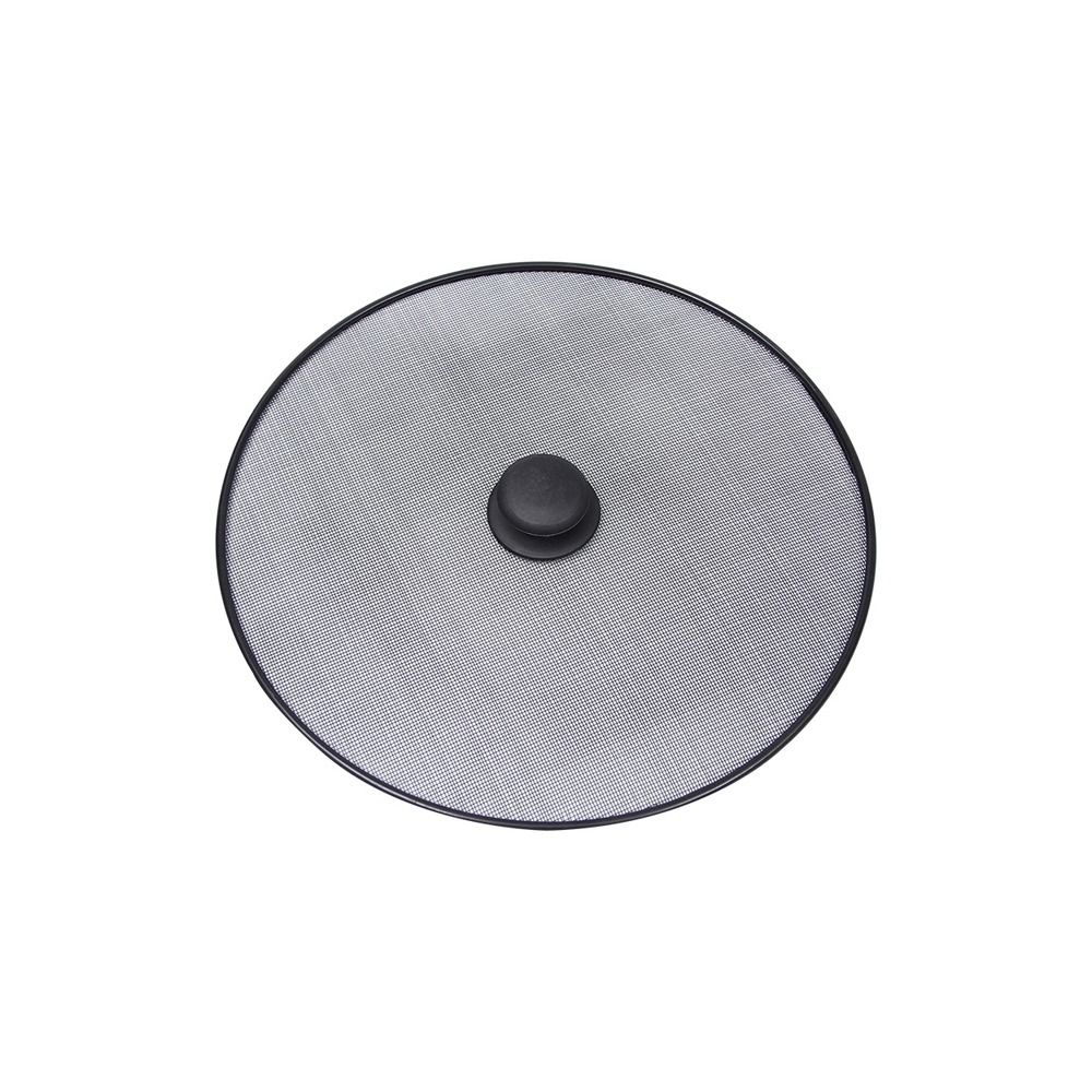 Schermo antispruzzo nero padella antigrasso coperchio paraspruzzi olio coperchio paraspruzzi a rete Fine coperchio utensili da cucina: Argento