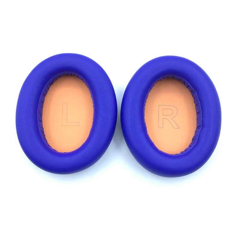 Housse de coussin d'oreille pratique, 2 pièces, Compatible avec Anker-Soundcore Life Q10: Bleu