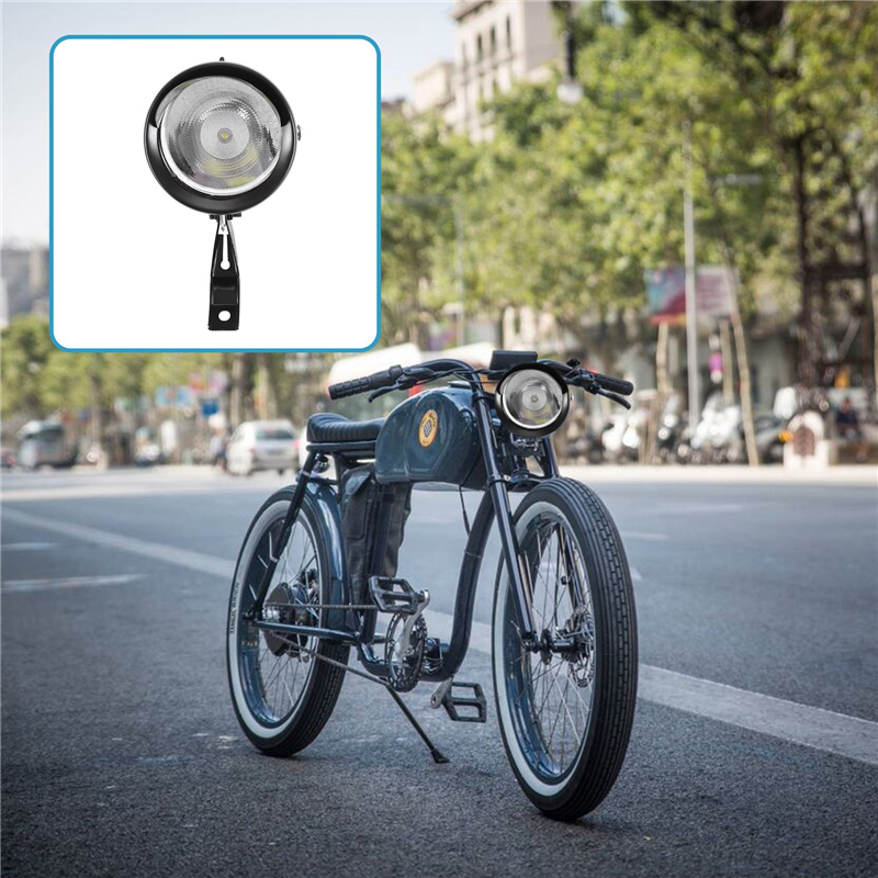 180 lumen lyssterk retro sykkel-/sykkel-/trehjulssykkellykt led-frontlykt sikkerhetslampe