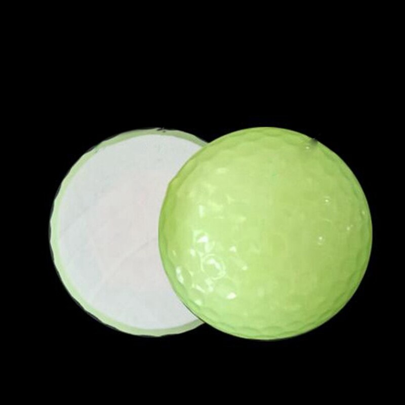 Golf Luminous Ball Golf Fluorescent Ball Automatic Light Absorption Luminescent Fluorescent Night Ball