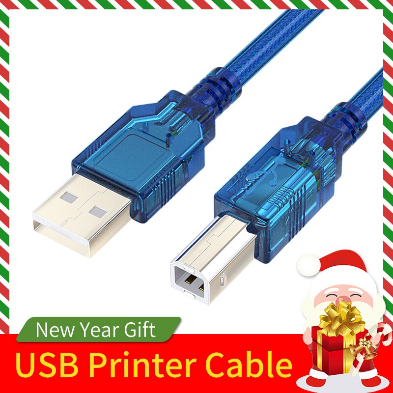 Usb 2.0 skriverkabel usb 2.0 type a til b mannlig dobbeltskjermingsskannerkabel for hp canon epson dell usb -b 1.5 3m 5 10m 15 20 m
