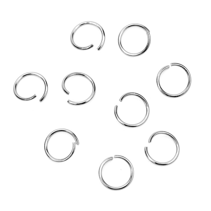 100pcs Golden Stainless Steel Open Jump Rings Bulk Dia 4 5 6 8mm Split Rings End Connectors For Diy Jewelry Making Accessories: steel / 6mm