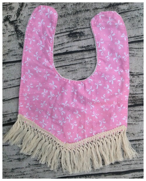 Baby bib, Boho drool bib, baby girl, boho bib, baby accessories, drool bib, baby bib, baby shower , floral: pink bow