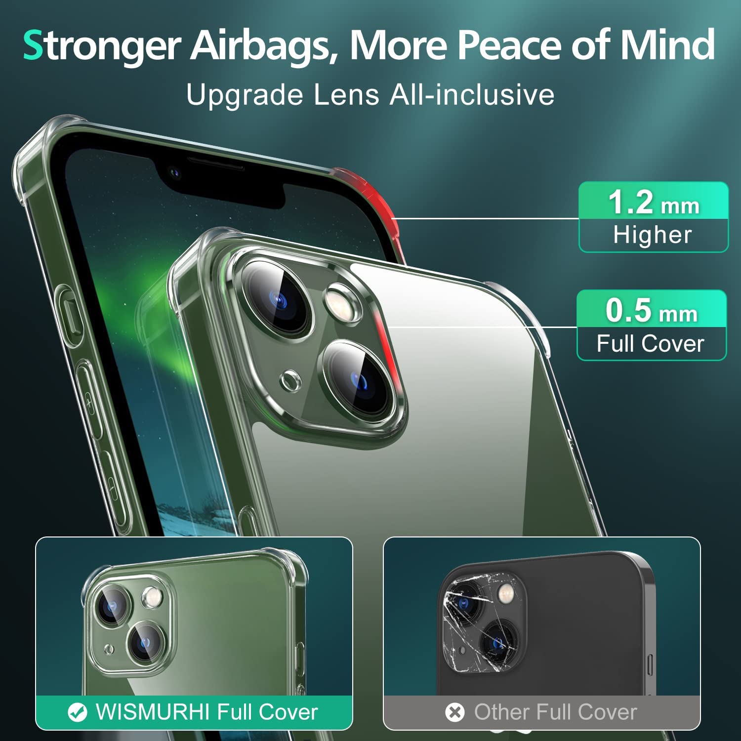 Clear Shockproof Case For iPhone 14 Plus 13 12 11 Pro Max Mini Silicone Case On iPhone X XR XS Max 8 7 6s 6 Plus SE Back Cover