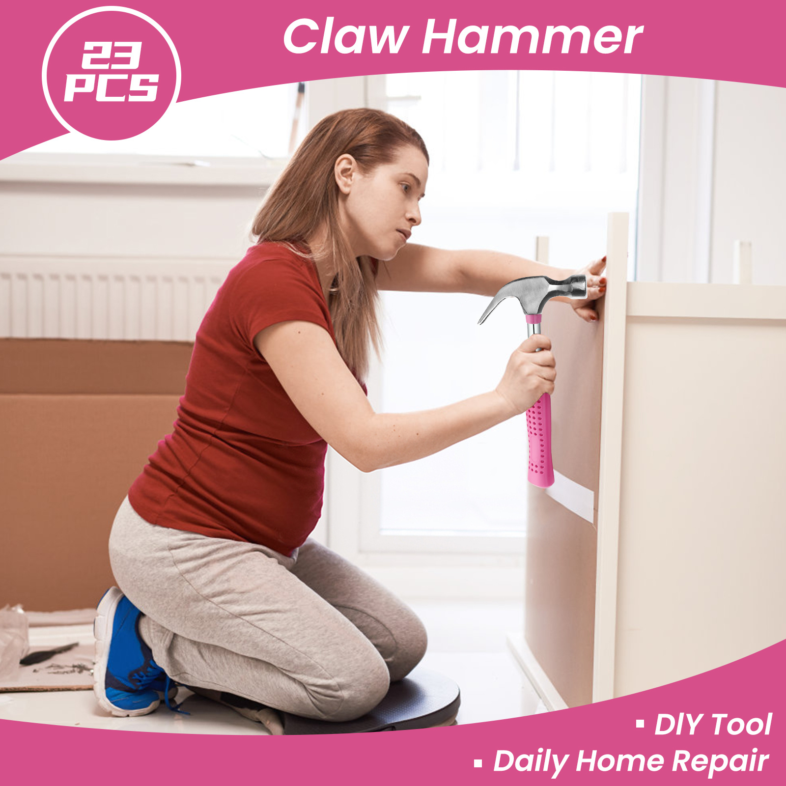 23 pieces/set of household combination tools, manual toolbox with plastic toolbox storage box