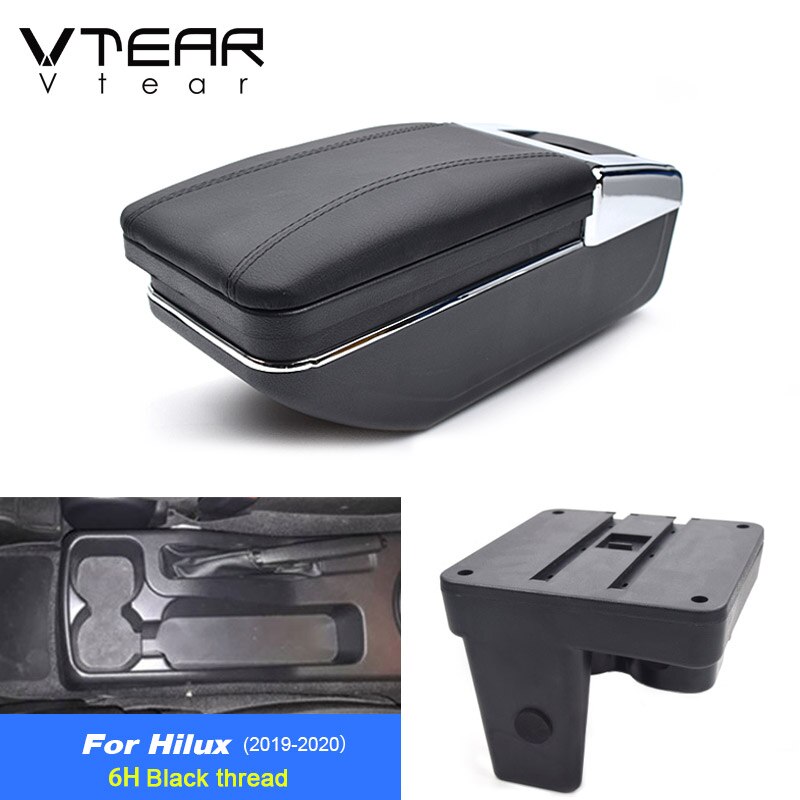Vtear For Toyota Hilux Armrest Interior Center Console Storage Box Arm