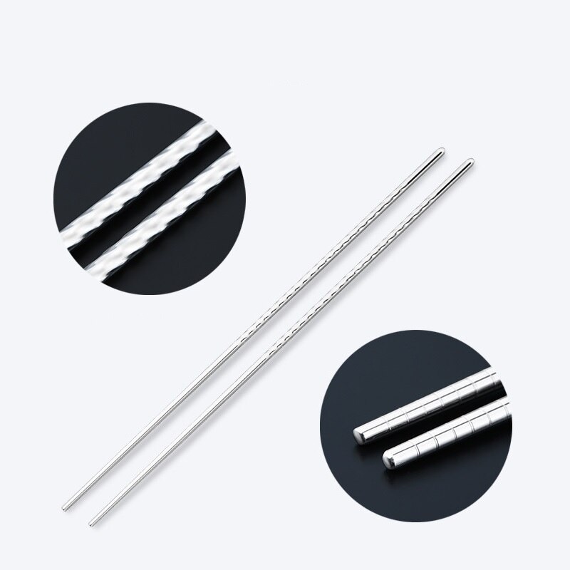 Frito Usando palillos chinos cuadrados Superior SUS304 Thincked de acero inoxidable utensilios de cocina todo-en-oneTemperature resistencia