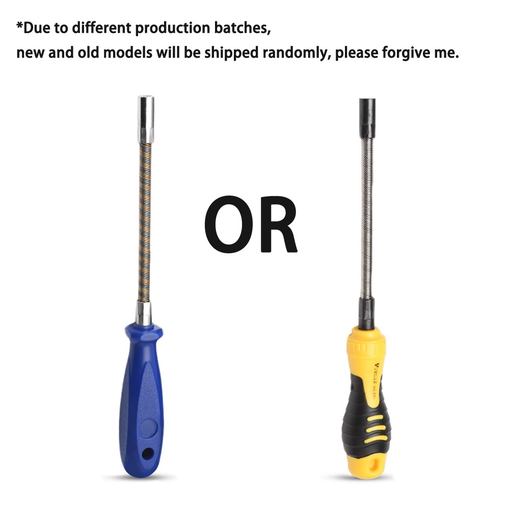 Hylsskruvmejsel halkfri flexibel skruvmejsel handverktyg multifunktionell 7mm skruvmejsel skiftnyckel fjäder sexkantsskruv bit böjbar