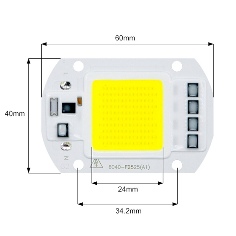 COB chip LED 50W 110V 220V 30W 20W 10W inteligentny IC pasuje do DIY zewnątrz LED światło halogenowe nie ma potrzeby kierowcy