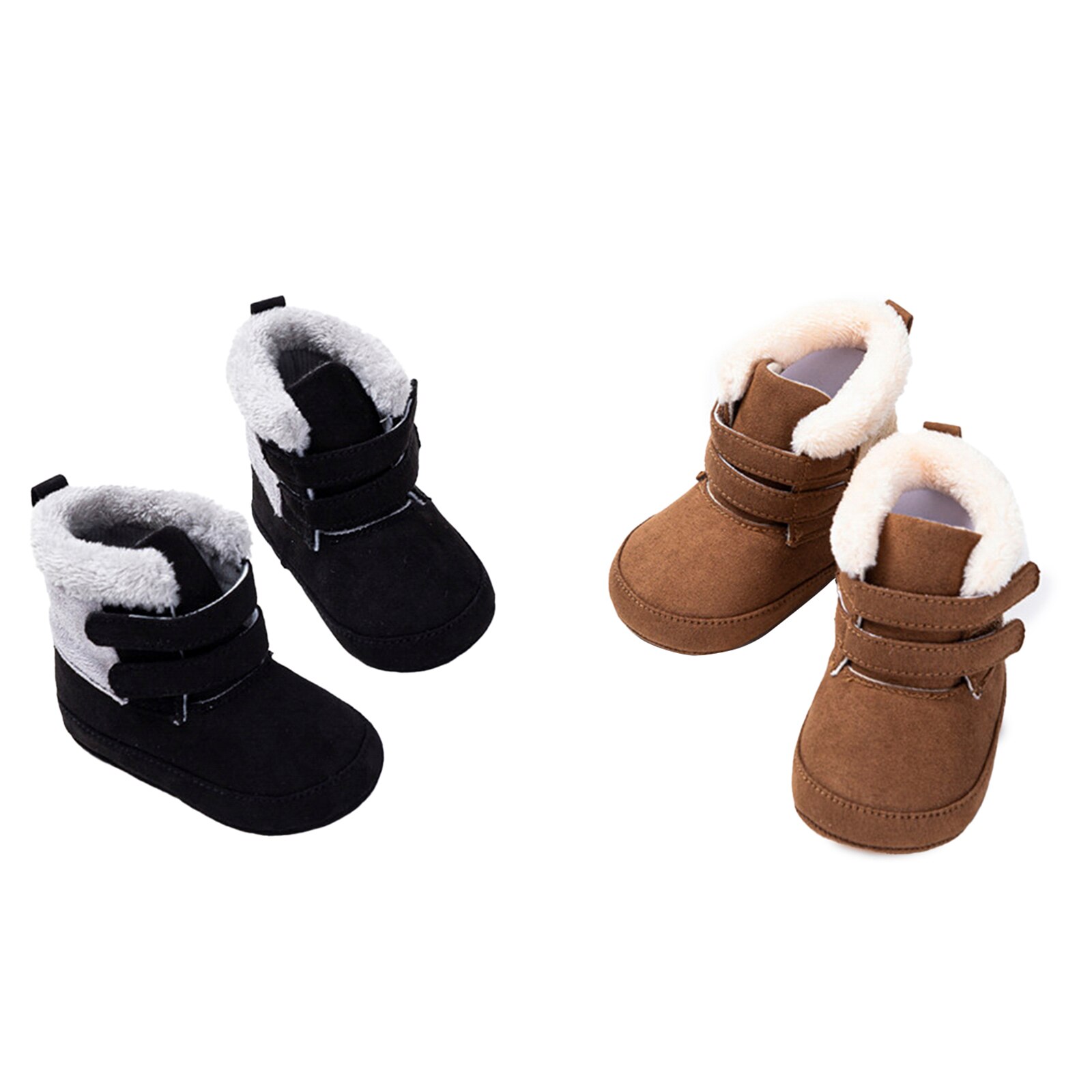 Citgeett Winter Baby Jongens Meisjes Katoen Laarzen Non-Slip Bodem Dikke Warme Zachte Zool Pluche Schoenen