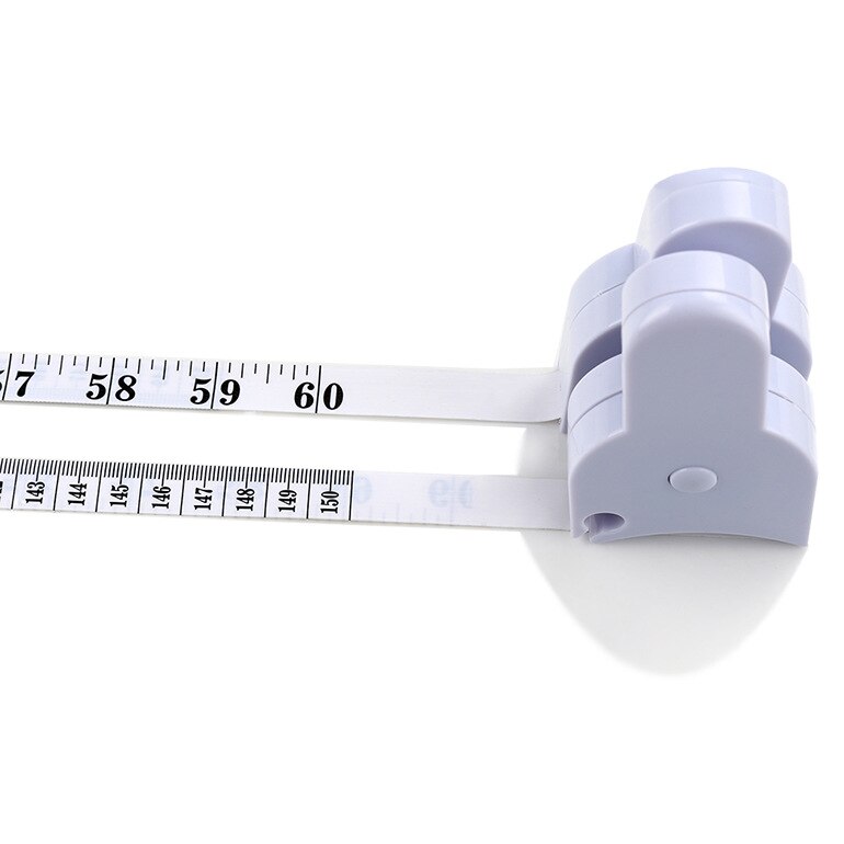 13.5mm Wide/1.5m Inch-centimeter Waist Measure, Torch Handle Y-shaped Tape Measure, BMI Health Leather Tape Measure