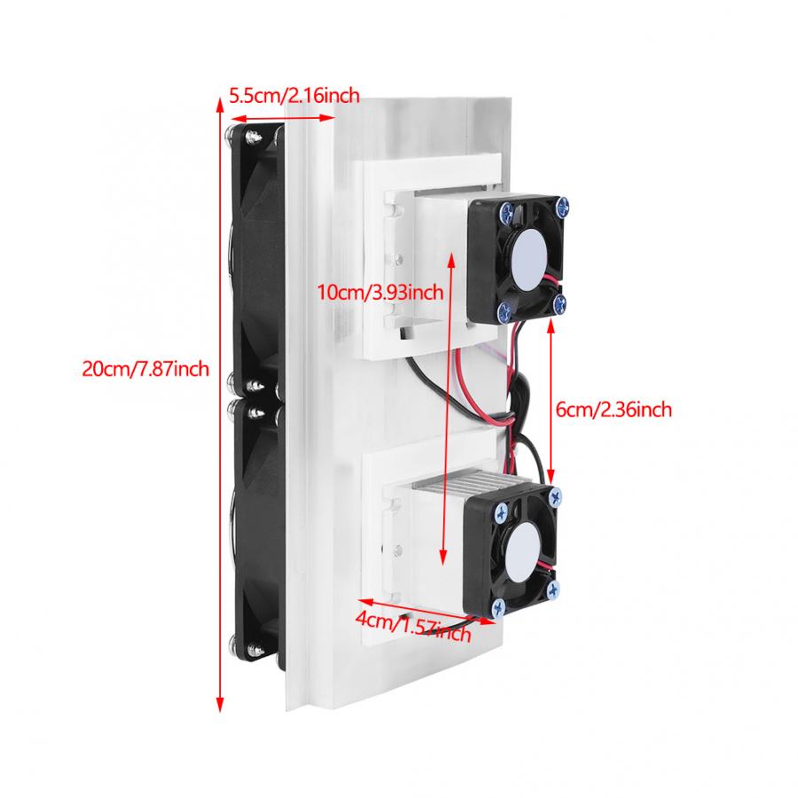 120W Dual-core Semiconductor Kälte Peltier Kühler Luftkühlung Kühler DIY Mini Kühlschrank Kühlsystem kühlung ausrüstung