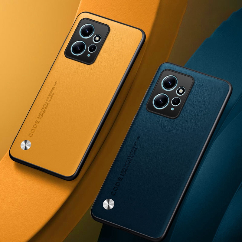 Funda de cuero PU de lujo para Xiaomi Redmi Note 12 4G, funda trasera de silicona mate, funda de teléfono de protección completa para Redmi Note12 Coque