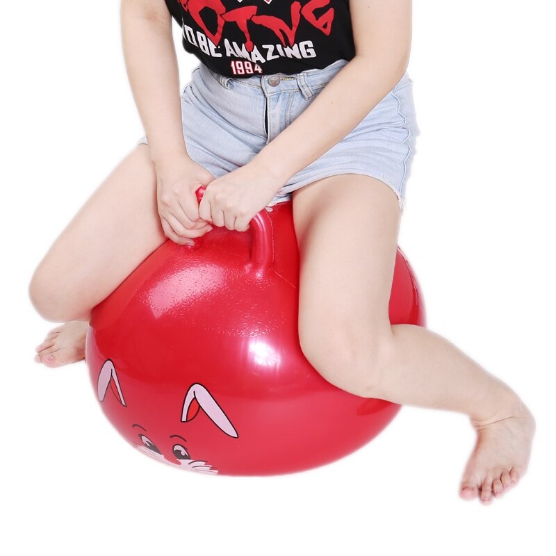 24\" Gorgeous Inflatable Jump Ball Hopper Bounce Retro Ball With Handle