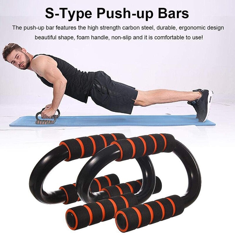 2 stk push up barer pushup stativer håndtag til hjemmegulv og yoga - atletik push up træningsudstyr med skumgreb