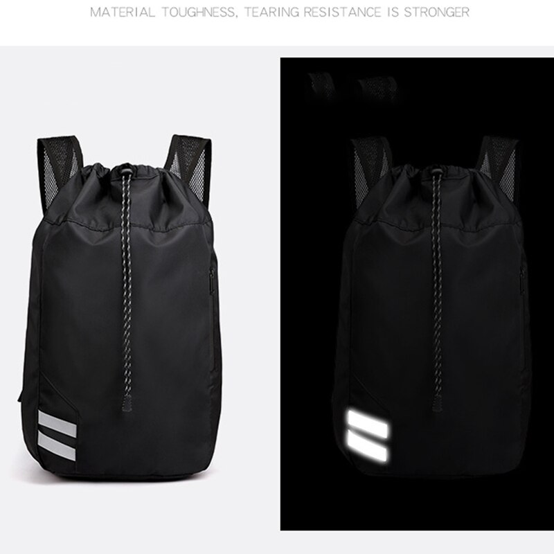 Snøre stråle lomme sport fitness taske rejse rygsæk mænd og kvinder træningstaske rygsæk