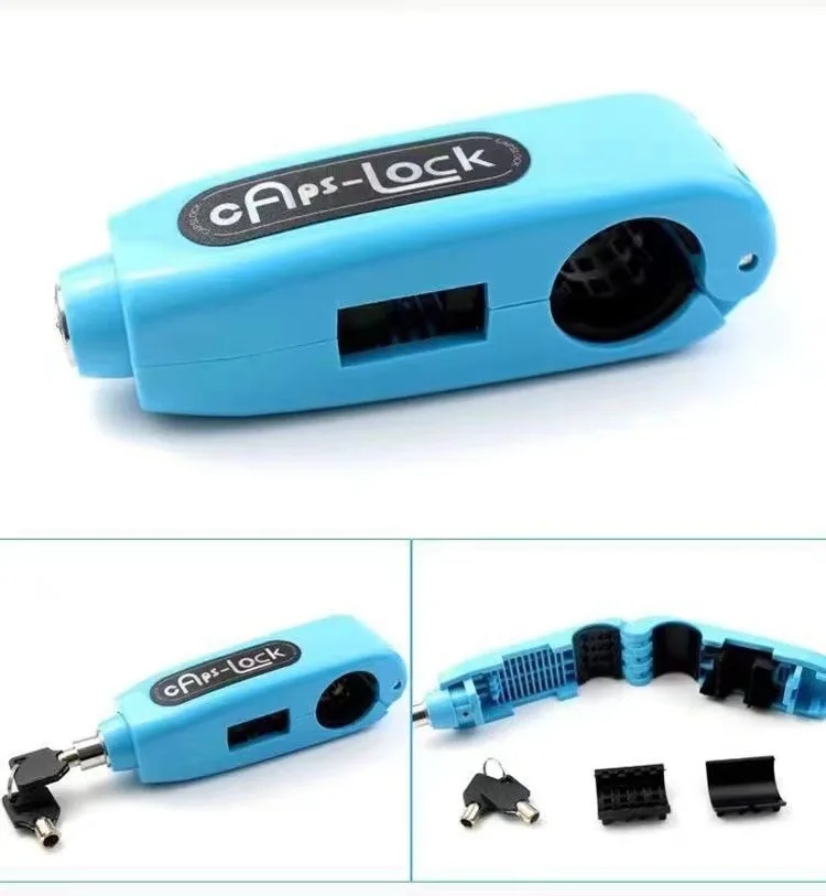 Anti-diefstal Handig autosleutelslot Elektrische fiets Motoroliepedaalslot Remslot Flesvormslot Auto-accessoires: Olive