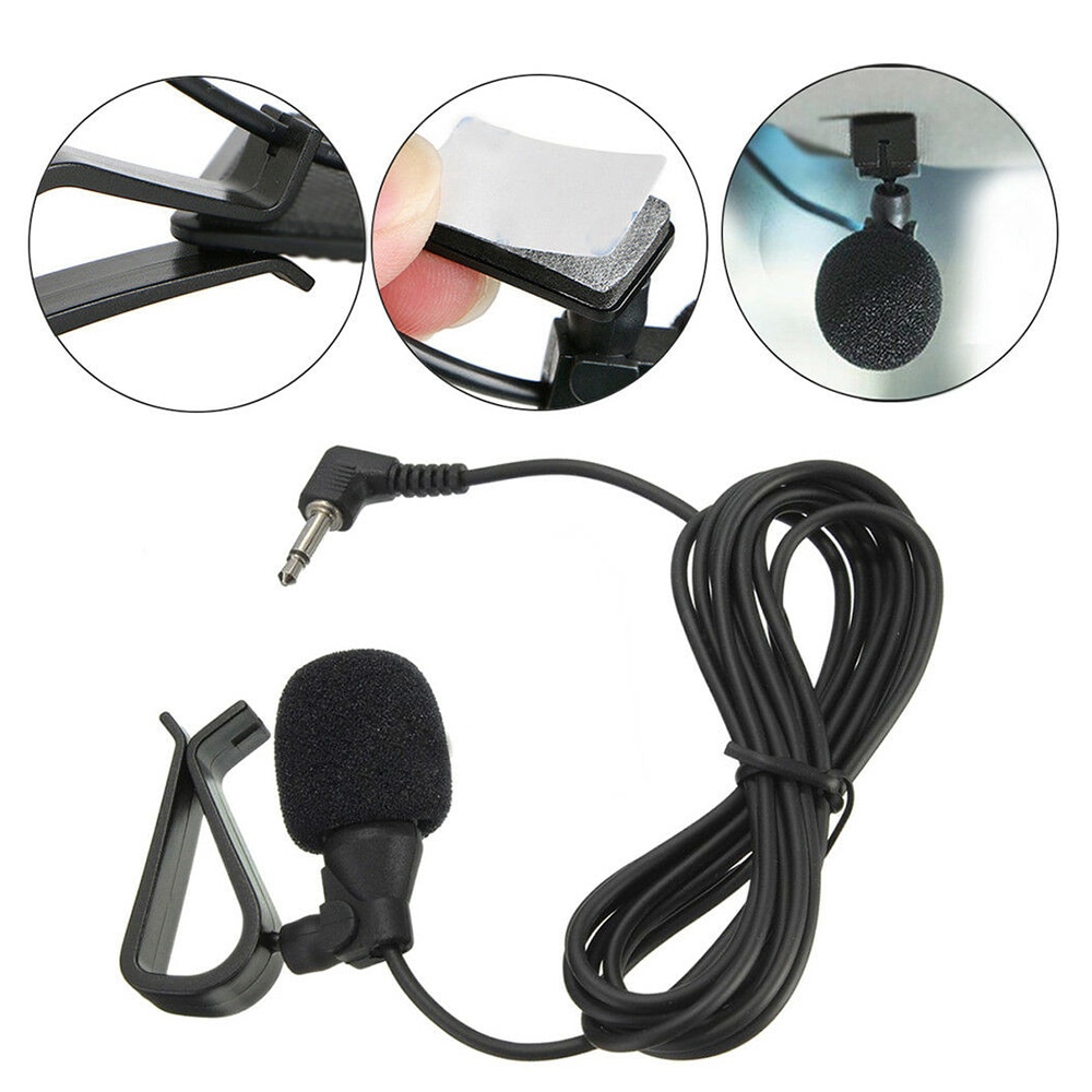 For pioneer bluetooth mikrofon merke 2.5mm 3m lengde bluetooth ekstern mikrofon bil for pioneer stereos radiomottaker