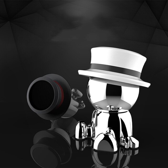 Auto Decoratie Gentleman Pop Auto Decoratie Multifunctionele Auto Interieur Auto Interieur Voiture Accessoires: Zilver