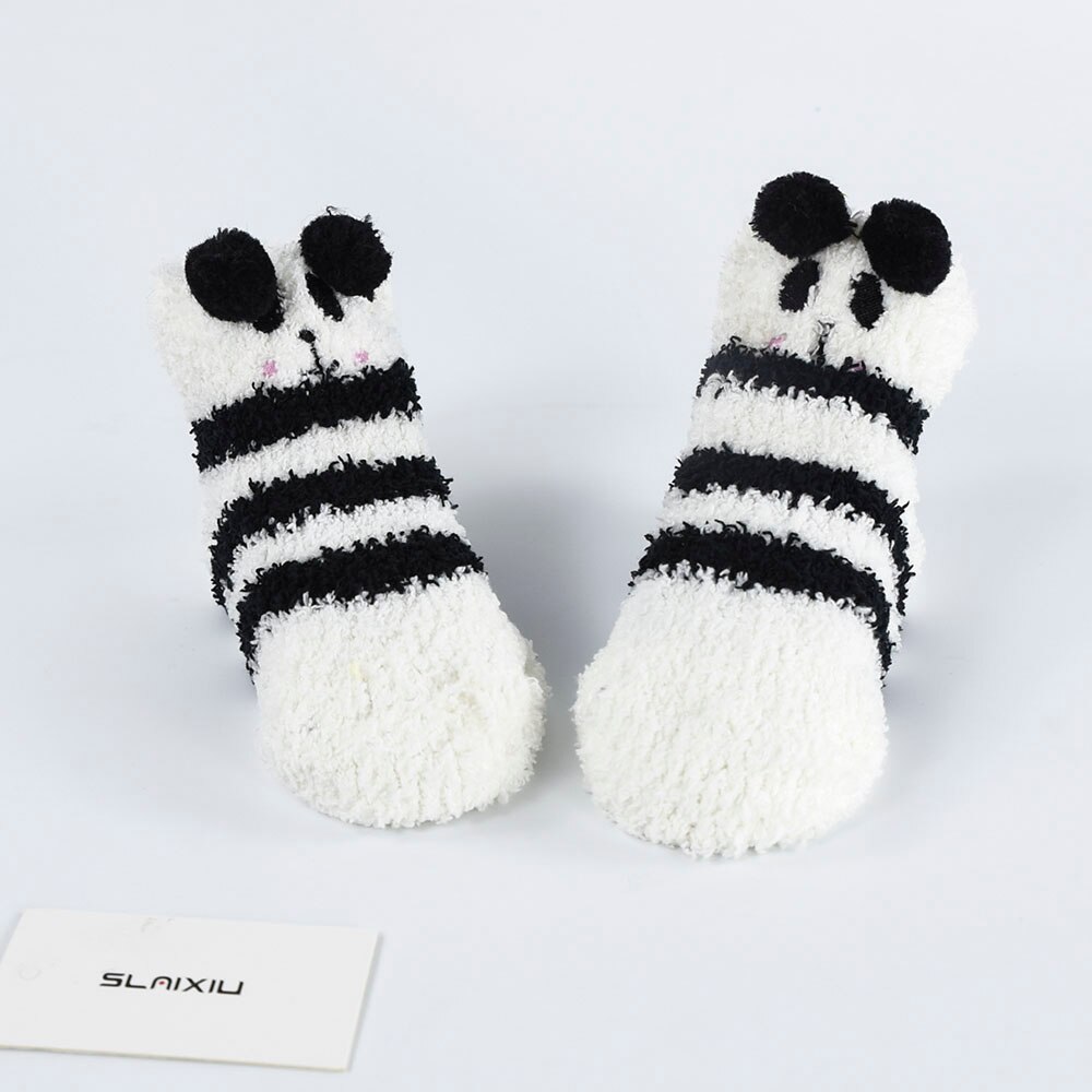 8-Styles Animal Pattern Children Socks for Kids Birthday Holidays Kawaii for Baby Infant Sock Girls Boys Toddler Clothing: Panda