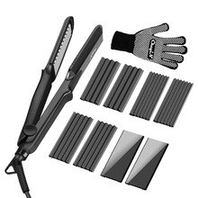 CkeyiN – fer à friser plat 4 en 1, outil de coiffure Interchangeable, température réglable