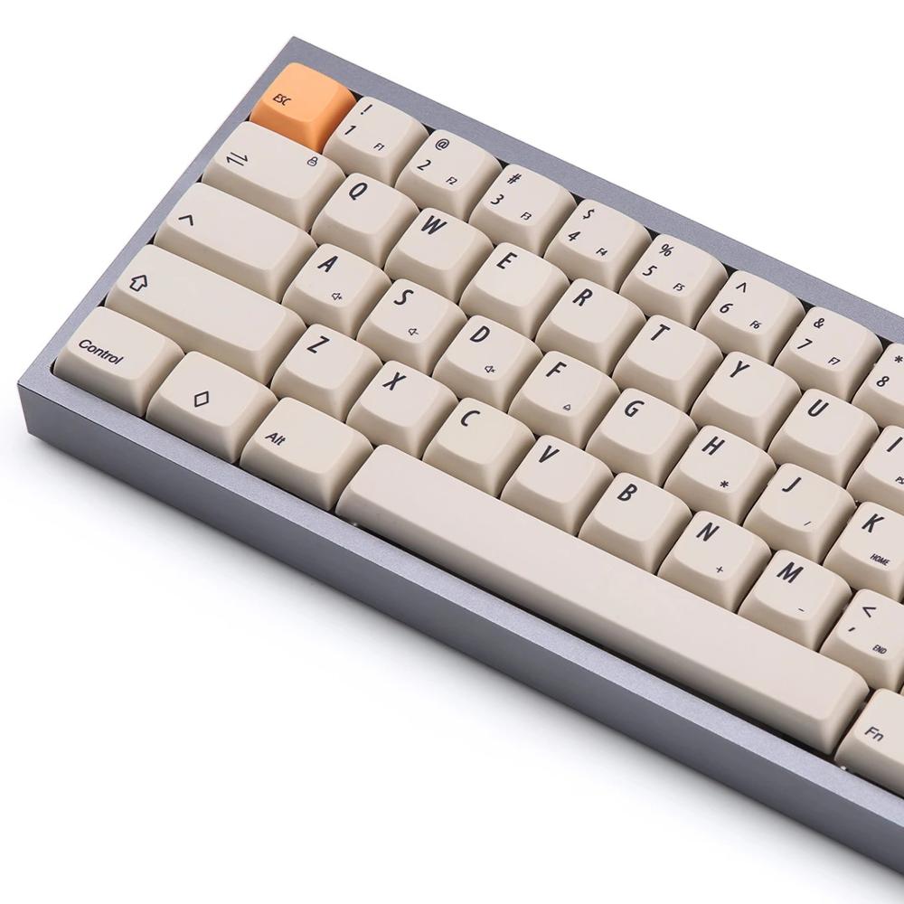 XDA Yellow keycaps PBT Due-subbed 75 key for mx mechanical keyboard fit TADA68 GK64 Porker GH60 DZ60