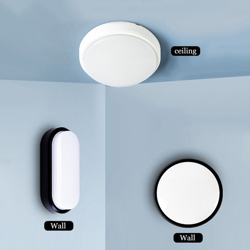 Outdoor Led Wandlamp Waterdicht Gangpad Balkon Buiten Schans Armatuur Ronde Plafondlamp Badkamer Balkon Keuken Verlichting